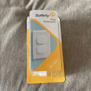 Safety plug protectors and one door lock